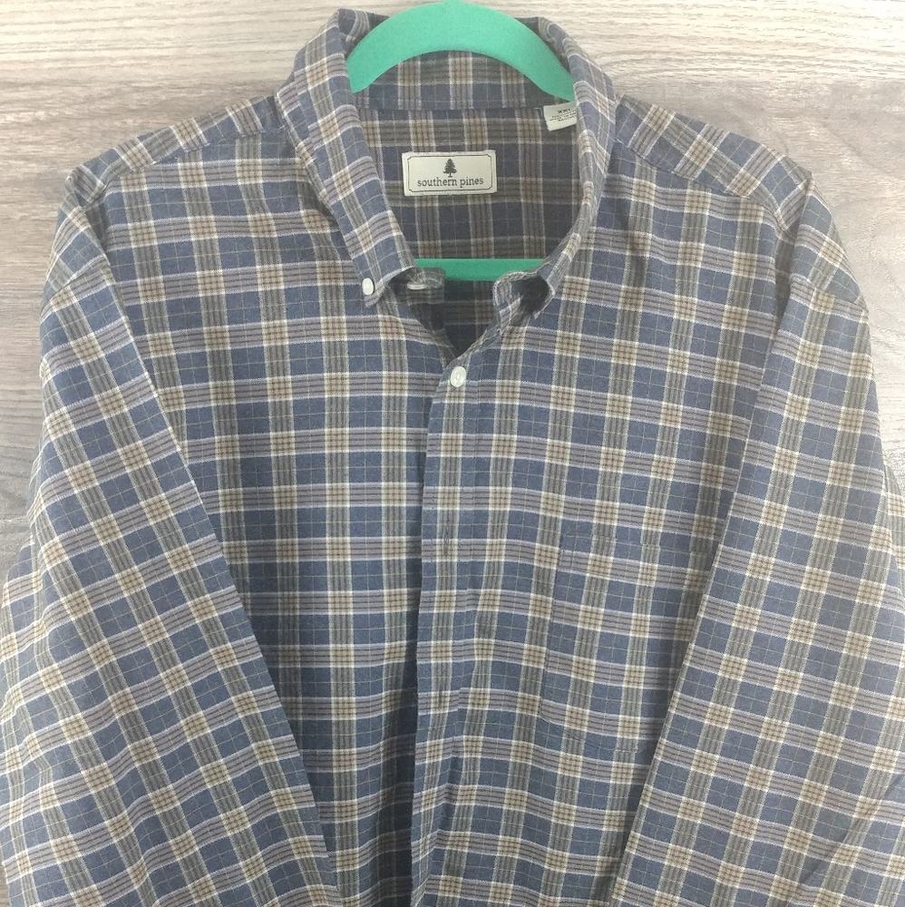 Southern Pines XXL Men's Long Sleeve Casual Shirt.